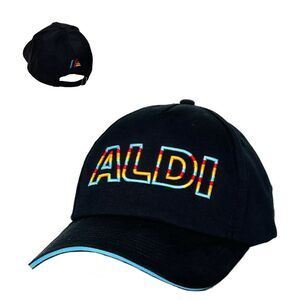 ALDI‎ Gear One Size Baseball Cap Hat Logo Adjustable Black Spring 2024